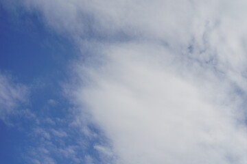 Sky is blue and clear with no clouds. The sky is very bright and the sun is shining