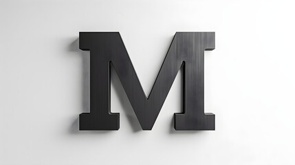 Monochromatic Minimalistic Conceptualization of the Abbreviation 'RM'