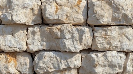 Obraz premium Beige Stone Wall Texture Close Up