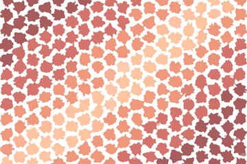 Pixel geometric pattern in soft brown and pink with structured square elements. Abstract digital design concept