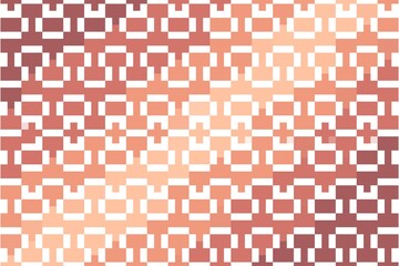 Soft brown and pink pixelated square pattern with a geometric grid mosaic design. Digital abstract concept