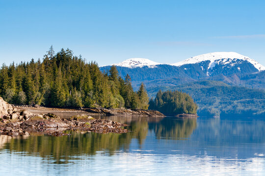 Scenic view along the Carroll Inlet near Ketchikan, Alaska