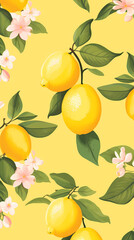 Digital lemons minimalist illustrator abstract graphic poster background


