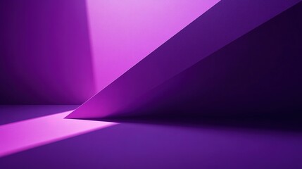 Obraz premium Geometric shapes and shadows create a purple abstract background
