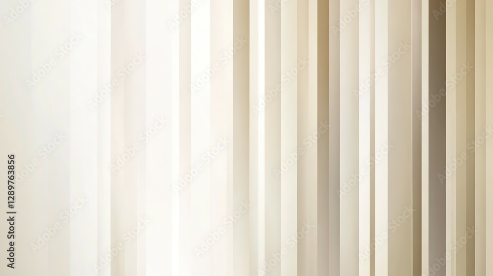 Poster vertical beige color stripes create a modern background pattern