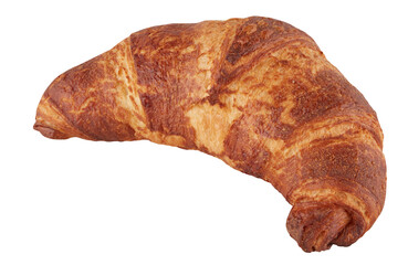 Croissant cut out isolated transparent background