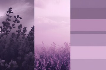 sunset and lavender