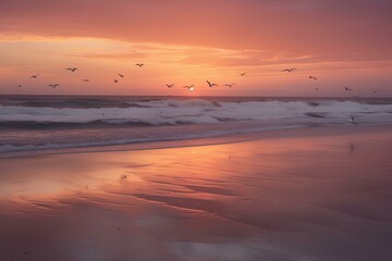 Fototapeta premium sunset on the beach