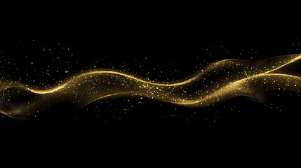 Golden waves and particles on black