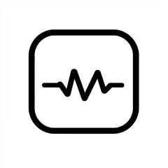 High tech icon. pulse