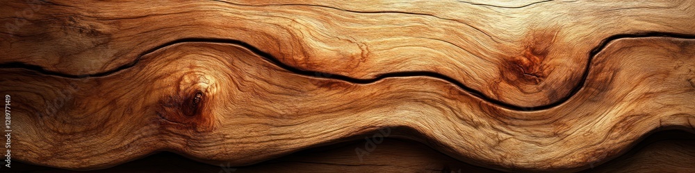 Poster close up of smooth maple wood texture background with natural grain patterns