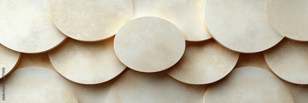 Aufkleber modern abstract pattern geometric circles dots minimalism neutral color palette high resolution