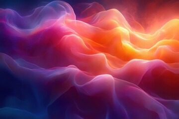 Abstract Gradient Background Texture with Magenta and Orange Color Transition Blurred Grainy Effect