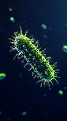 Fototapeta premium Microscopic Virus 3D Render