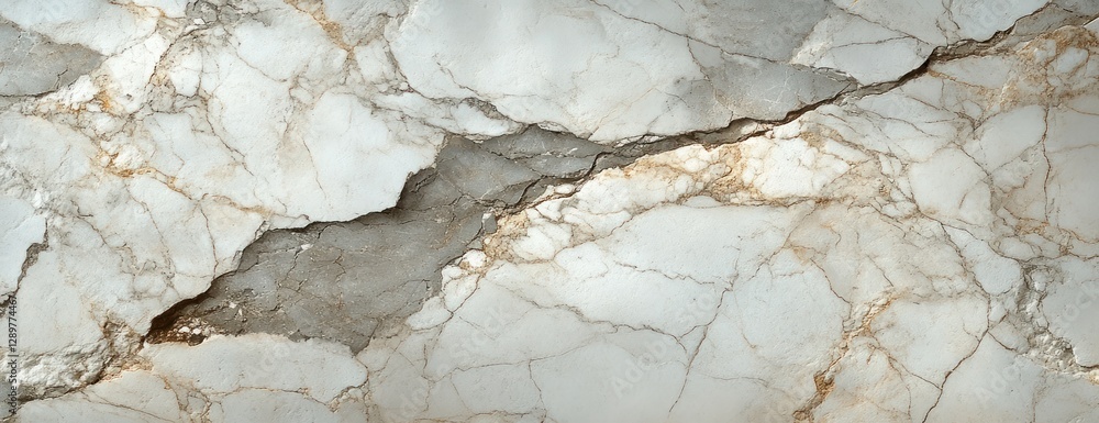 Poster high quality white marble texture with gray and beige veining patterns for interior design and archi