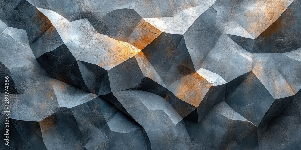 Poster abstract geometric pattern with gray texture calm background art