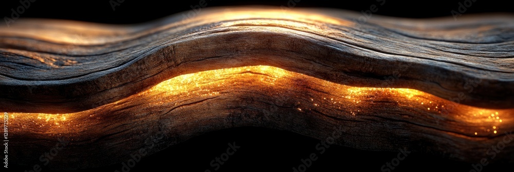 Poster oak wood texture close-up with intricate grain patterns and soft lighting