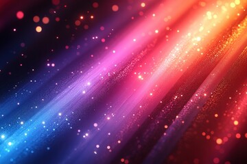 Colorful Abstract Light Refractions on Dark Background with Diagonal Lines and Soft Glows