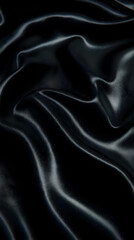 Obraz premium Dark Draped Fabric 3D Render