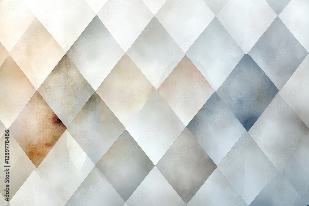 Aufkleber textured diamond tile pattern in earthy tones on a wall showcasing bold geometric design and unique 