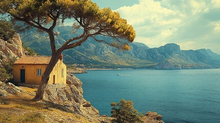 Elegant Mediterranean Spring Landscape