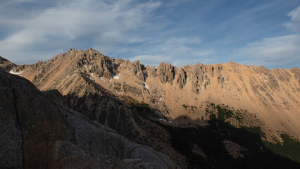 sunset in the mountains