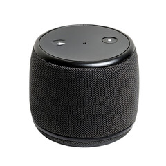 A Small Portable Speaker with Bluetooth Connectivity Isolated on Transparent Background