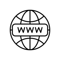 internet sign icon