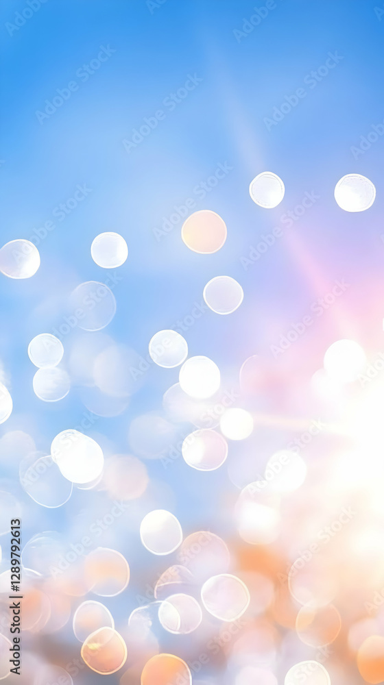 Poster bokeh lights abstract background image