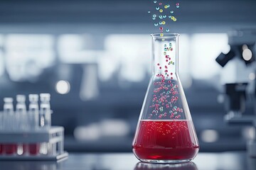 Vibrant and Engaging Chemical Experiment in a Modern Laboratory Environment