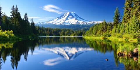 oregon tourism concept showcasing the state's natural landscape