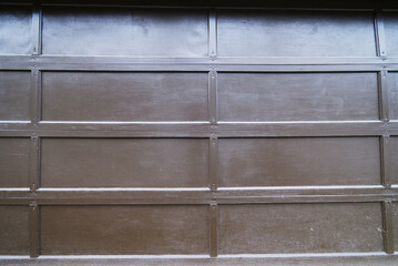 Brown garage door