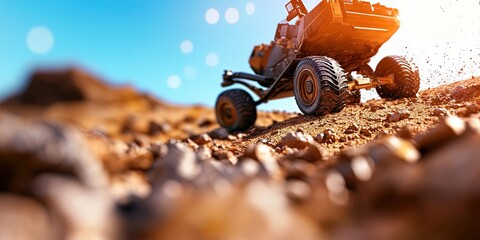 mars rover exploring mars surface 