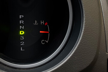 Naklejka premium car automatic transmission indicator light showing “D” position , normal drive position 