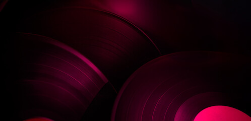 abstract music background with vinyl