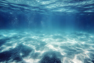 Fototapeta premium Ocean Underwater Scene Background Image