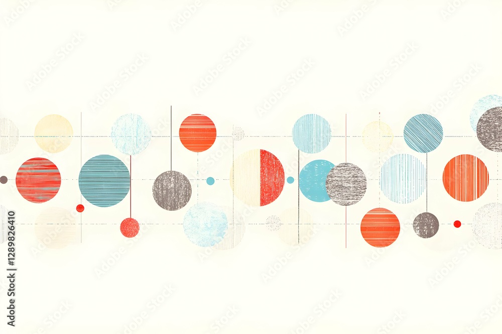 Poster abstract background circles pattern