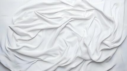 Naklejka premium White Draped Fabric Texture Background