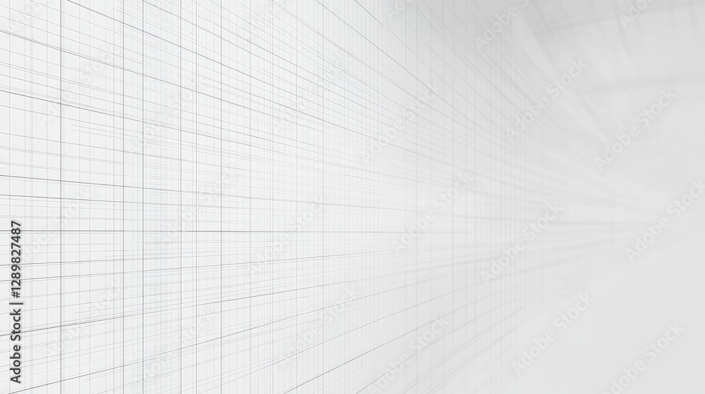 Poster A clean mockup of a blueprint design with a grid overlay, representing a technical drawing or architectural project.