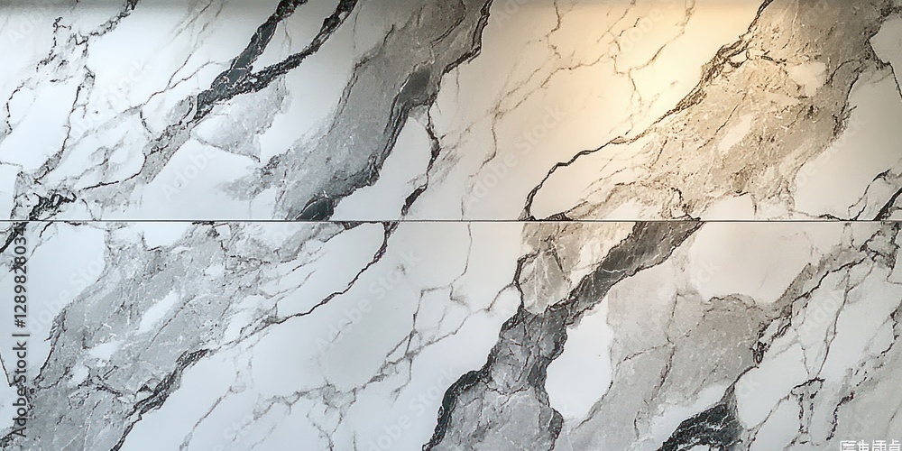 Poster elegant white marble texture with veining patterns for interior design and architecture