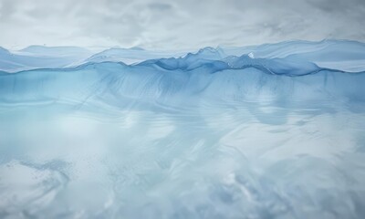 Soothing light blue watercolor background with gentle ripples,  serenity,  wave