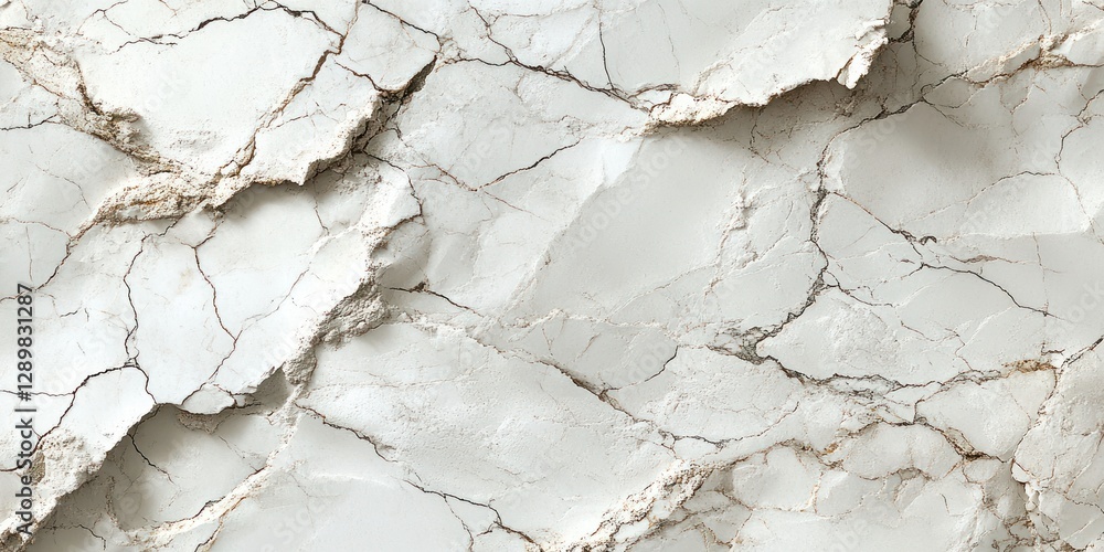 Poster white marble surface texture with intricate veining patterns minimalist design