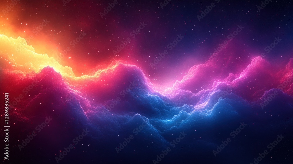 Poster cyan magenta gradient pixel art background futuristic noise effect abstract texture design
