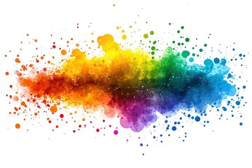 Fototapeta premium Colorful paint splash explosion, vibrant background