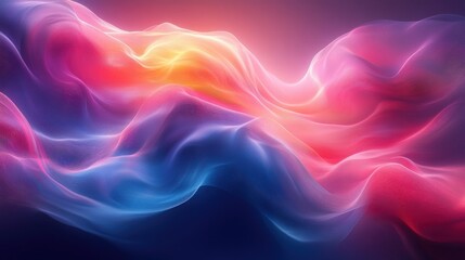 Obraz premium Vibrant Abstract Artwork in Motion with Swirling Lines in Blue Pink Purple for Backgrounds