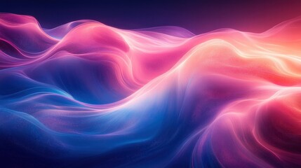 Obraz premium Vibrant Abstract Artwork with Swirling Lines in Blue Pink and Purple Fluid Dynamics Style