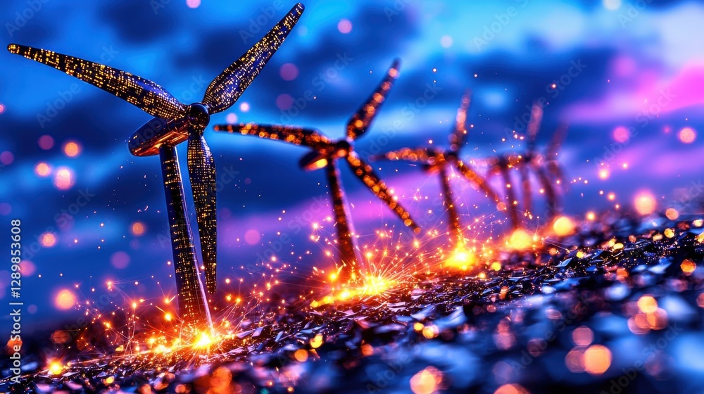 Poster captivating cosmic storm of glowing energy and light creating a digital surreal and futuristic atmos