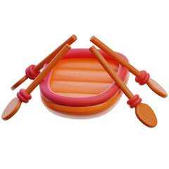 Floating Boat 3D Icon