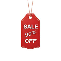 red sale tag