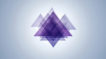 Obraz premium Abstract Purple Triangles Geometric Design